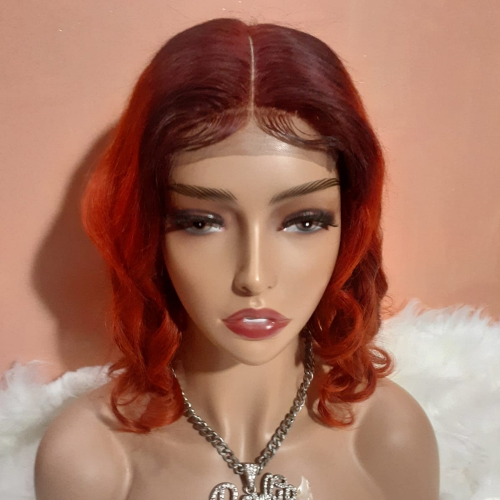 100% Human Hair 4×4 closure lace wig